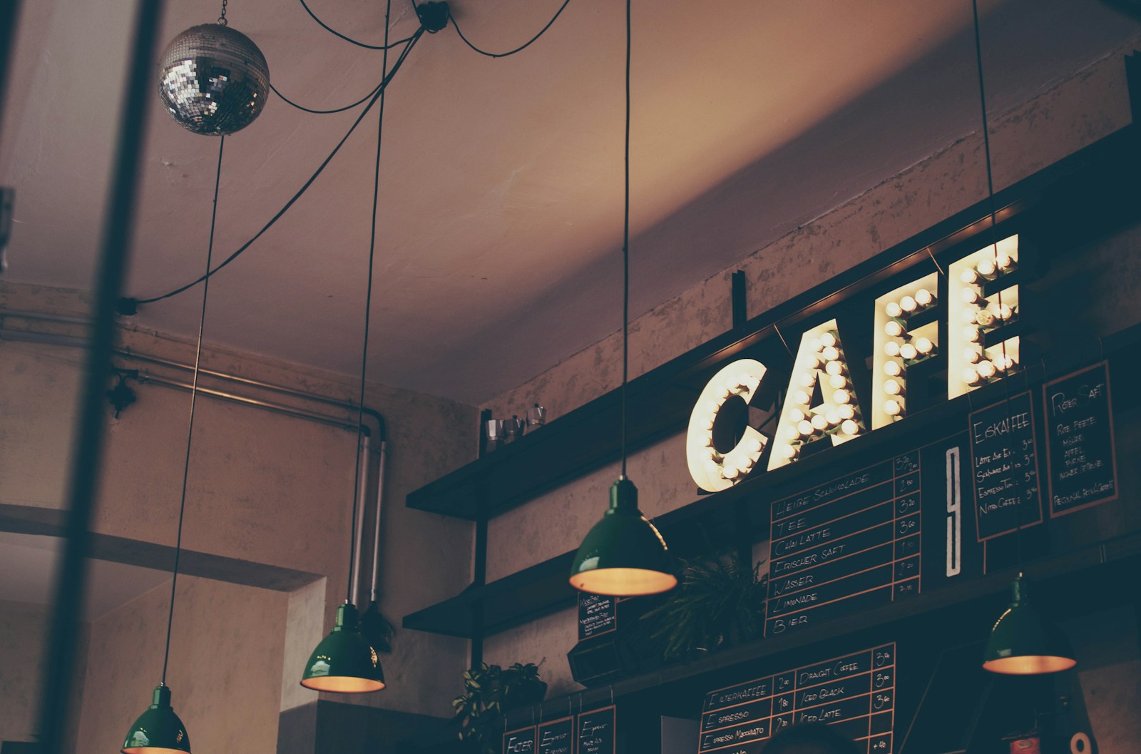 Cosy independent café with natural light